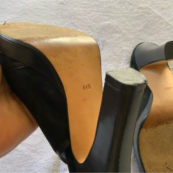 𝅺COLE Haan Black Peep Toe Heels - Picture 5 of 6